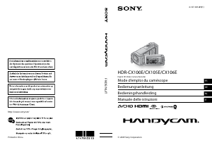 Bedienungsanleitung Sony HDR-CX105E Camcorder