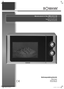 Manual Bomann MWG 2210 U CB Microwave