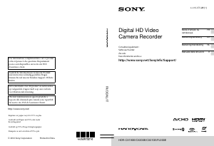 Manuale Sony HDR-CX190E Videocamera