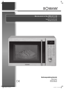 Manual Bomann MWG 2211 U CB Microwave