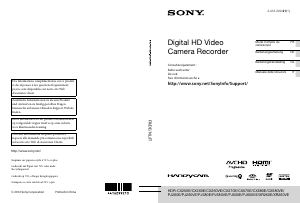 Manuale Sony HDR-CX250E Videocamera