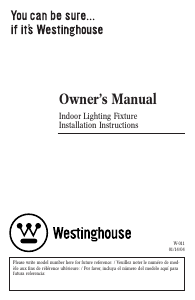 Manual de uso Westinghouse 6616100 Lámpara