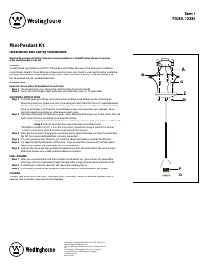 Mode d’emploi Westinghouse 7028600 Lampe