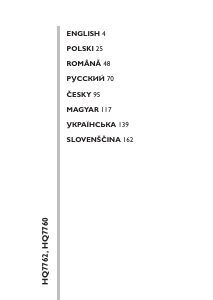 Használati útmutató Philips HQ7762 Borotva