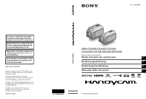 Manuale Sony HDR-CX370E Videocamera