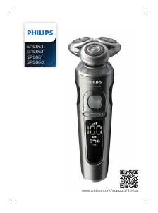 Kullanım kılavuzu Philips SP9861 Tıraş makinesi