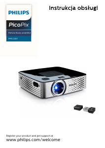 Instrukcja Philips PPX3417W PicoPix Projektor