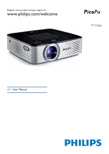 Manual Philips PPX3514 PicoPix Projector