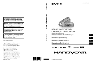 Handleiding Sony HDR-CX520E Camcorder