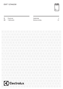 Käyttöohje Electrolux TW33F7129 Pesukone