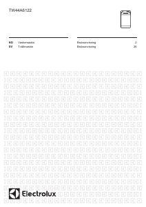 Bruksanvisning Electrolux TW44A6122 Tvättmaskin