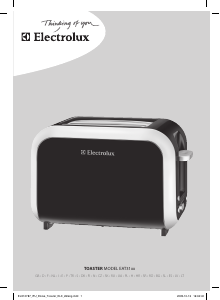 Kullanım kılavuzu Electrolux EAT3100 Ekmek kızartma makinesi