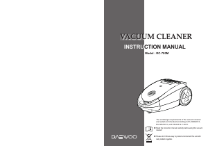 Manual Daewoo RC-700M Vacuum Cleaner