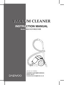 Manual Daewoo RCC-11CR Vacuum Cleaner