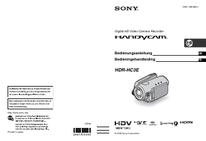 Bedienungsanleitung Sony HDR-HC3E Camcorder