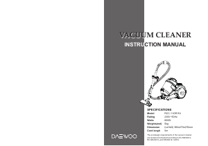 Manual Daewoo RCC-11GR EU Vacuum Cleaner