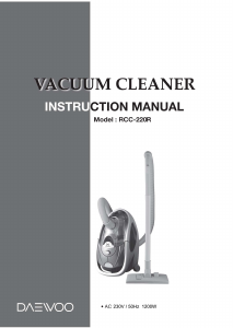 Manual Daewoo RCC-220R Vacuum Cleaner