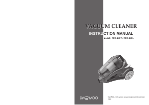 Manual Daewoo RCC-240L Vacuum Cleaner