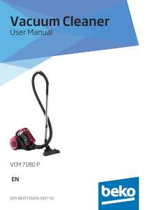 Manual BEKO VCM7180P Vacuum Cleaner