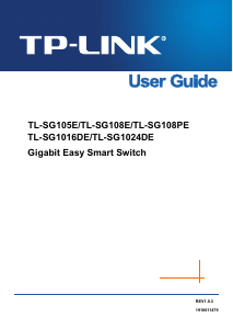 Manual TP-Link TL-SG1024DE Switch