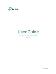 Manual TP-Link RE650 Range Extender