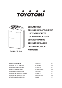 Manual Toyotomi TD-C200 Dehumidifier