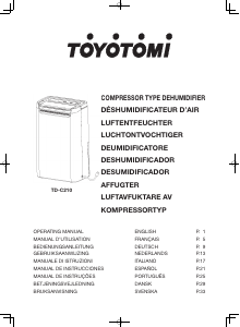 Handleiding Toyotomi TD-C210 Luchtontvochtiger