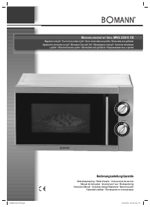 Manual Bomann MWG 2229 E CB Microwave