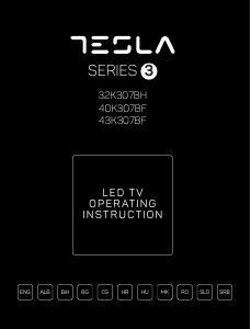 Manual Tesla 40K307BF Televizor LED