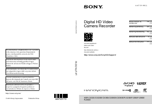 Manuale Sony HDR-PJ390E Videocamera