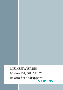 Bruksanvisning Siemens Motion 101 Hörapparat