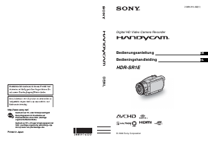 Handleiding Sony HDR-SR1E Camcorder