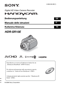 Bedienungsanleitung Sony HDR-SR10E Camcorder