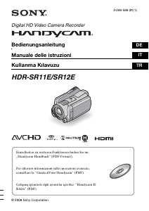 Bedienungsanleitung Sony HDR-SR12E Camcorder