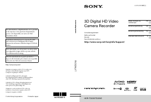 Manuale Sony HDR-TD20VE Videocamera