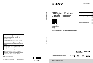 Manuale Sony HDR-TD30E Videocamera