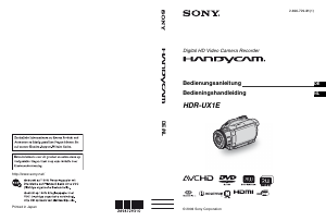 Handleiding Sony HDR-UX1E Camcorder
