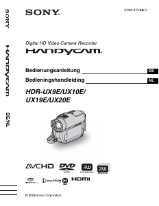 Handleiding Sony HDR-UX10E Camcorder