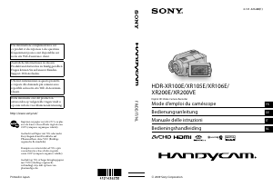 Handleiding Sony HDR-XR100E Camcorder