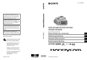 Manuale Sony HDR-XR105E Videocamera