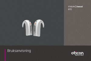 Bruksanvisning Oticon Sensei BTE Hörapparat