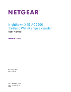 Handleiding Netgear EX7500 Nighthawk Range extender