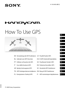 Käyttöohje Sony HDR-XR200VE Kameranauhuri