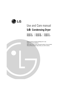 Manual LG RC9011A1 Dryer