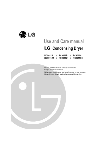 Manual LG RC9011C1 Dryer