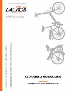 Handleiding LACROS Ambling Vouwfiets