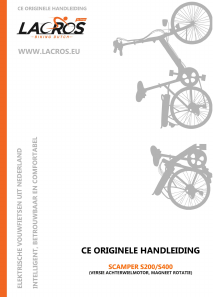 Handleiding LACROS Scamper S200 Vouwfiets