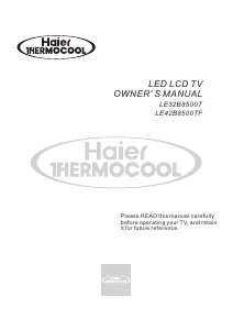 Manual Haier-Thermocool LE32B8500T LCD Television