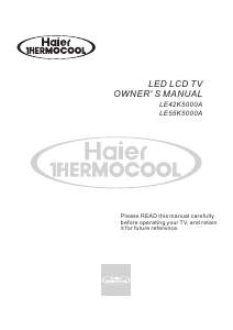 Manual Haier-Thermocool LE55K5000A LCD Television