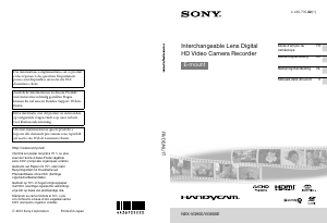 Manuale Sony NEX-VG900E Videocamera